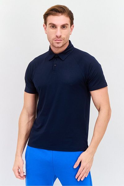 Legend Men Sportswear Fit Short Sleeve Polo Golf Shirts, Dark Navy