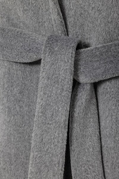 Olcay Exclusive A.GRI 3057 - Snap Closure and Waist Tie Coat