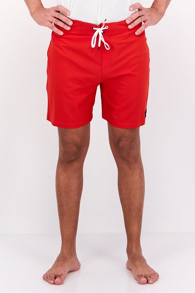Hurley Men Brand Logo 18 Inseam Board Shorts, Red
