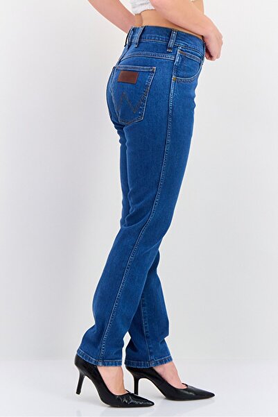 WRANGLER Women Slim Fit Washed Denim Jeans, Blue