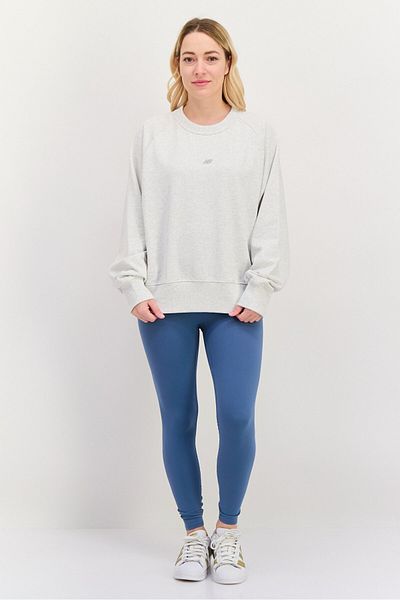 New Balance Women Sportswear Fit Long Sleeve Training Sweatshirt, Beige
