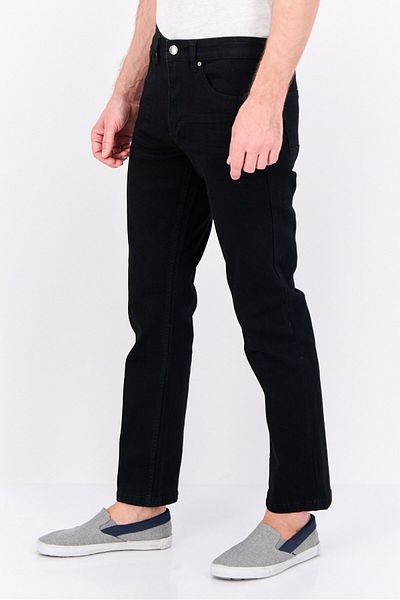 Vince Camuto Men Slim Fit Solid Stretchable Denim, Black