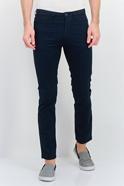 Sorbino بنطال تشينو سادة بقصّة عادية للرجال، أزرق داكن