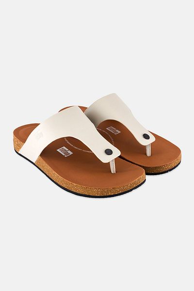 Fitflop Men Toe-post Slip On Sandals, Brown