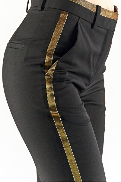 The Kooples Women Straight Leg Textured Casual Pants, Black