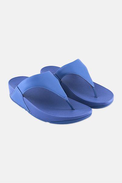 Fitflop Womens Lulu Glitter Slip On Sandals, Sail Blue