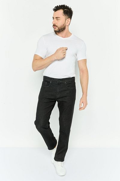 GAP Men Slim Fit Plain Stretchable Jeans, Black
