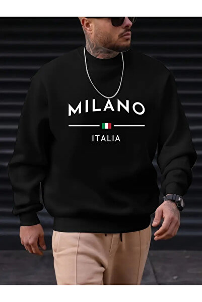 HOFFNUNG Hanorac cu decolteu cu imprimeu Milano