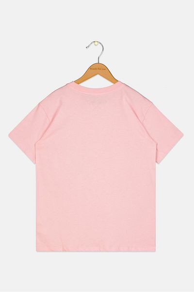 Keith Haring Kids Girl Graphic Printed Top, Pink Combo