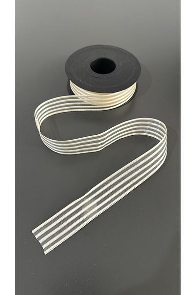 edalle Dowry and Bundle Ornament Bundle Bride 1 Meter Striped Chiffon Ribbon Design 25mm X 1 Meter