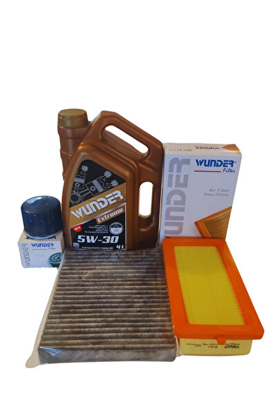 WUNDER RENAULT CLIO 1.0 SCE PERİYODİK FİLTRE VE WUNDER 5W30 YAĞ BAKIM SETİ
