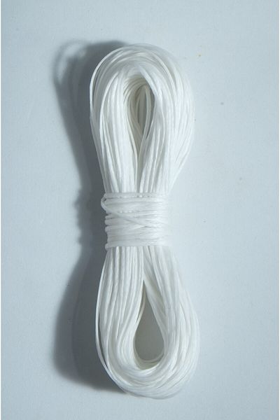 Eskişehir hobi sanat Snow White 1.0 mm Waxed Rope 20 Meters Necklace Rope Jewelry Design Rope Bracelet Rope