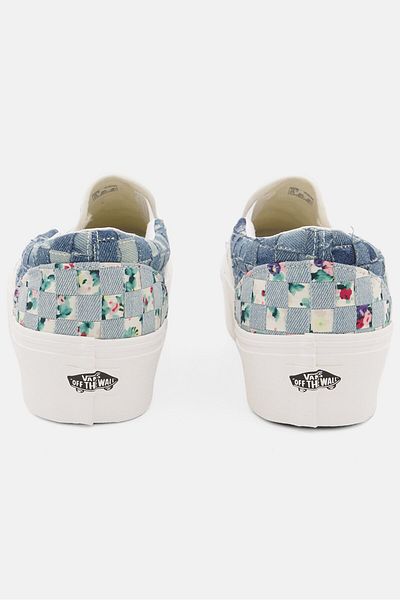 Vans Women Classic Slip On Casual Shoes, Blue