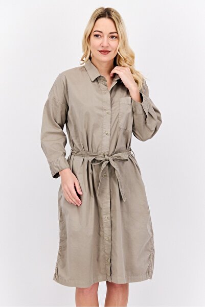 Robe Di Kappa Women Plain Shirt Dress, Grey