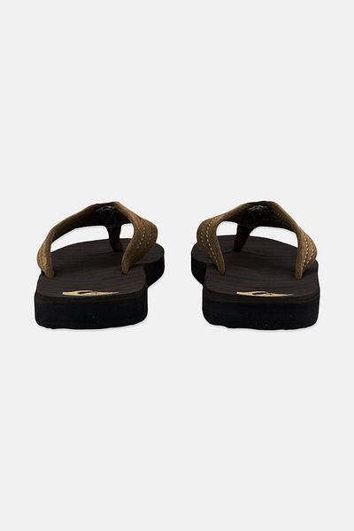 Quiksilver Men Brand Logo Slip On Slippers, Brown