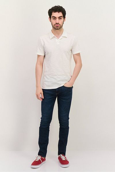 GAP Men Regular Fit Plain Short Sleeves Polo Shirt, White