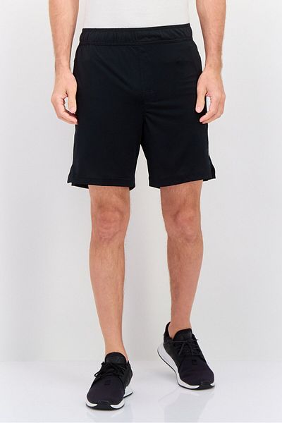 Legend Men Sportswear Fit Drawstring Training 7 Inseam Shorts, Black