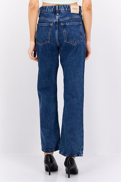 Esprit Women Straight Fit Washed Non Stretch Jeans, Blue