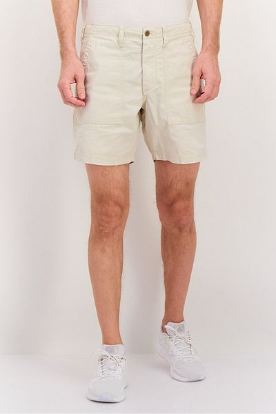 GAP Men Solid Basic Shorts Beige