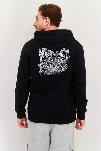 Hurley Men Sportswear Fit Long Sleeve Outdoor Hoodie, Black