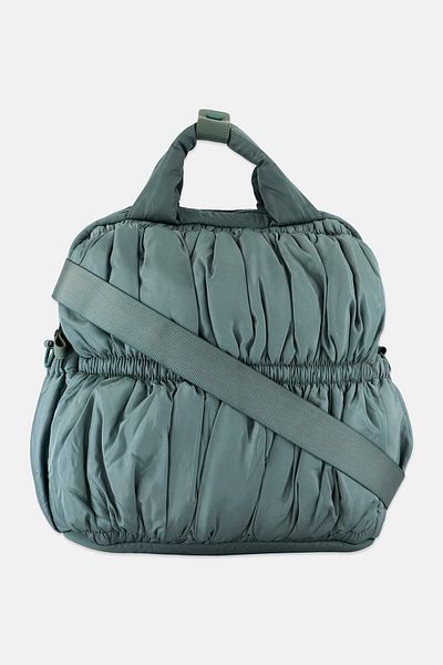Danskin Women Textured Backpack 41 H x 33 L x 15 W cm, Sage Green