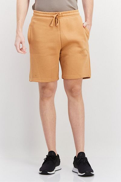 BLANK ESSENTIALS Men Brand Logo Basic Shorts, Camel
