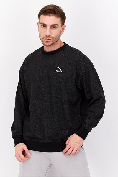 Puma Men Sportswear Fit Long Sleeves Outdoor Sweatshirt, Black