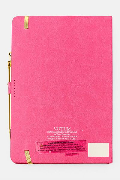Votum Let Go And Grow Diary With Pen, Pink