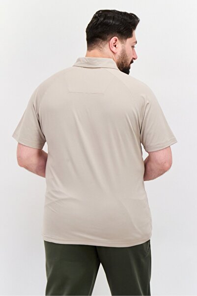 Legend Men Sportswear Fit Short Sleeve Polo Golf Shirts, Taupe