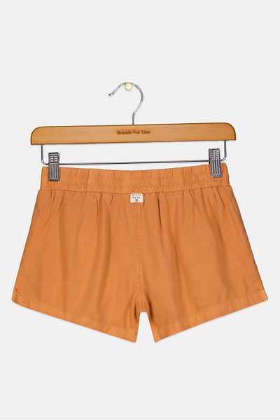 BİLLABONG Kids Girl Plain Drawstring Beach Shorts, Brown