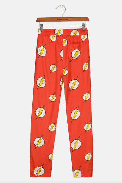 The Flash Kids Boy Allover Print Pajama Bottom, Red