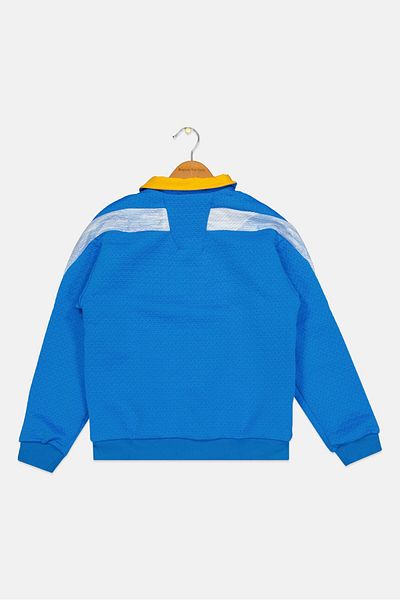 adidas Kids Boy Sportswear Fit Training Jackets, Blue Combo