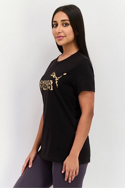 Puma Women Sportswear Fit Short Sleeve Training Top, Black