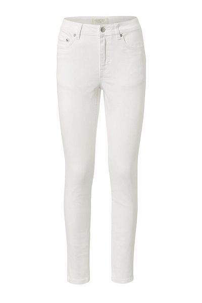 Tchibo Women Slim Fit Plain Stretchable Jeans, White
