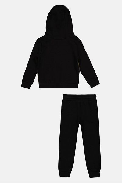 Nicce Toddlers Boy 2 Pcs Brand Logo Hoodies And Jogger Pants, Black