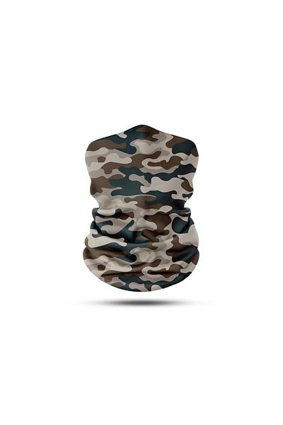 Vexo Cream Colored Bandana - Camouflage Design