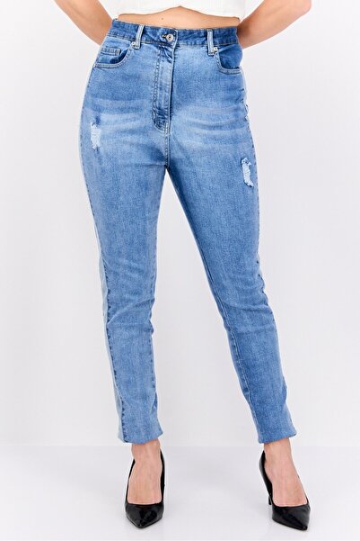Parisian Women Tall Skinny Fit High Waist Stretchable Denim, Blue