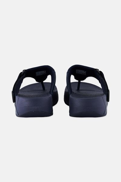 Fitflop صندل رجالي Trakk II مفتوح من الأمام بشريط فيلكرو، أزرق داكن