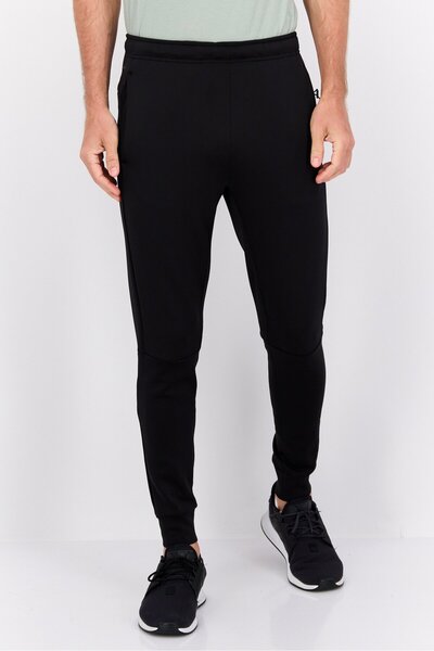 Skora Men Sportswear Fit Brand Logo Training Track Pants, Black