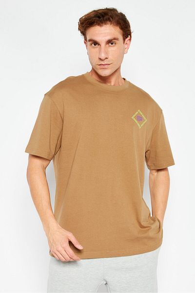 Puma Men Relaxed Fit Short Sleeves Outdoor T-Shirt, Brown