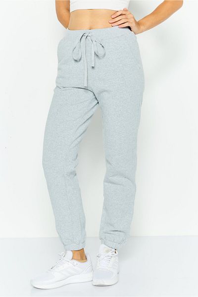 NIA Women Regular Fit Heather Jogger Pants, Grey