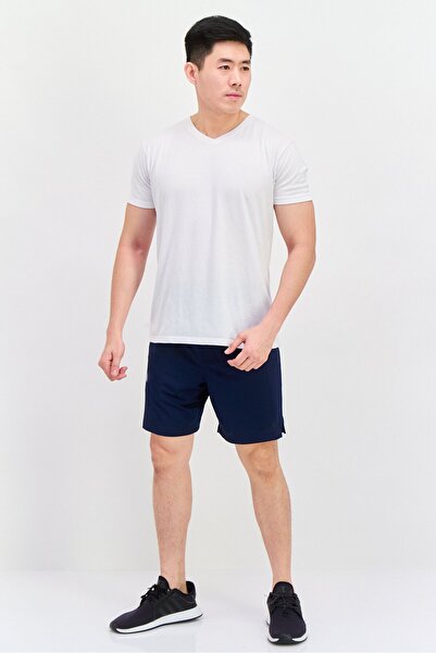 Legend Men Sportswear Fit Drawstring Training 7 Inseam Shorts, Navy