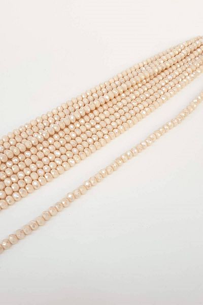 Hayalperest boncuk Janjanli Cream Crystal Beads 8 mm