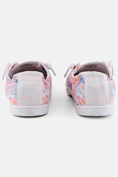 Roxy Women Rory Tie Dye Lace Up Causal Shoes, Orange