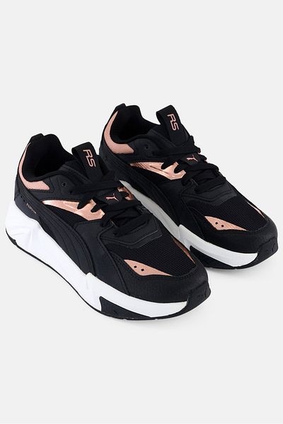 Puma Women Rs Pulsoid Metallic Lace Up Outdoor Shoes, Black