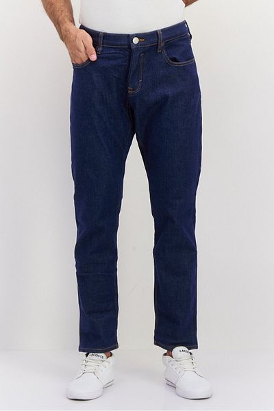 Esprit Men Slim Fit Washed Stretchable Jeans, Dark Blue