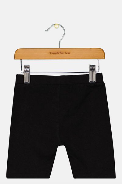 Ellesse Toddlers Girl Brand Logo Cycle Shorts, Black