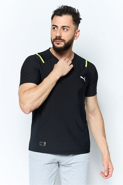 Puma Men Sportswear Fit Short Sleeve Training T Shirt, Black