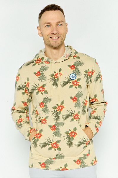 Hurley Men Sportswear Fit Outdoor Sweatshirt, Beige Combo