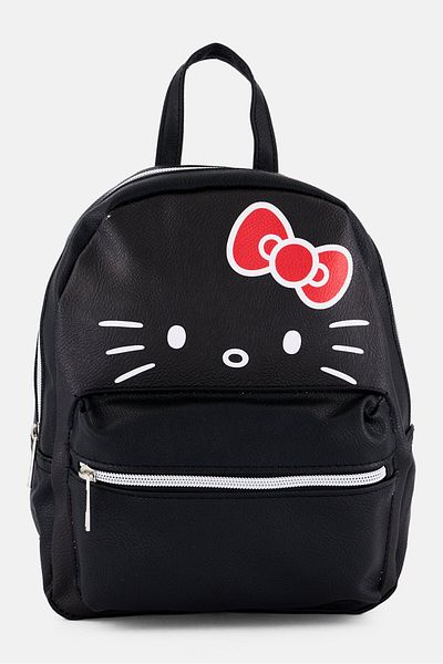 Hello Kitty by Sanrio Kids Girl Hello Kitty Mini Backpack 27 H x 24 L x 7 W cm, Black Combo